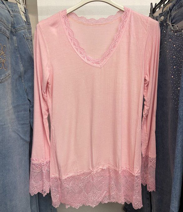 Sous-pull rouleau dentelle TU 34 au 42/44