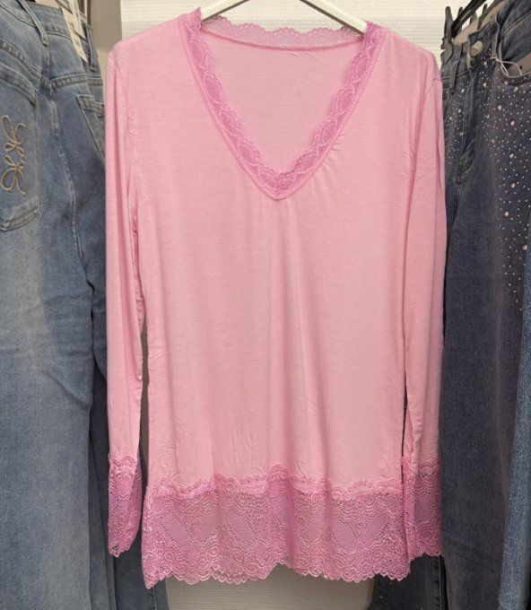 Sous-pull rouleau dentelle TU 34 au 42/44