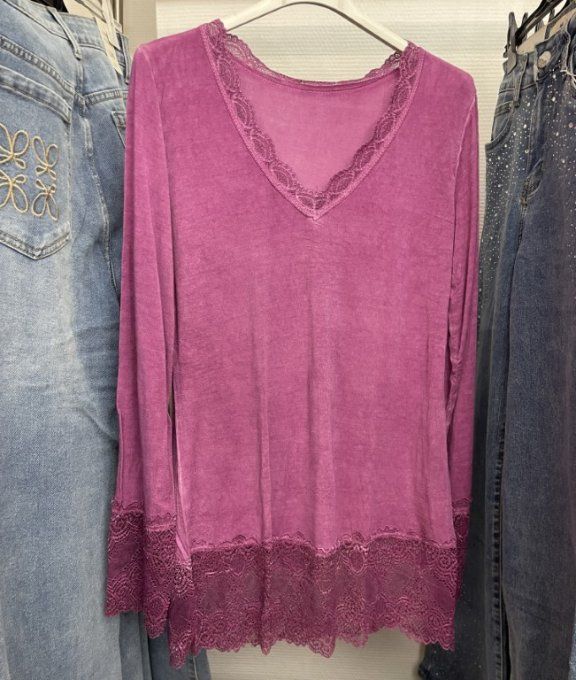 Sous-pull rouleau dentelle TU 34 au 42/44 