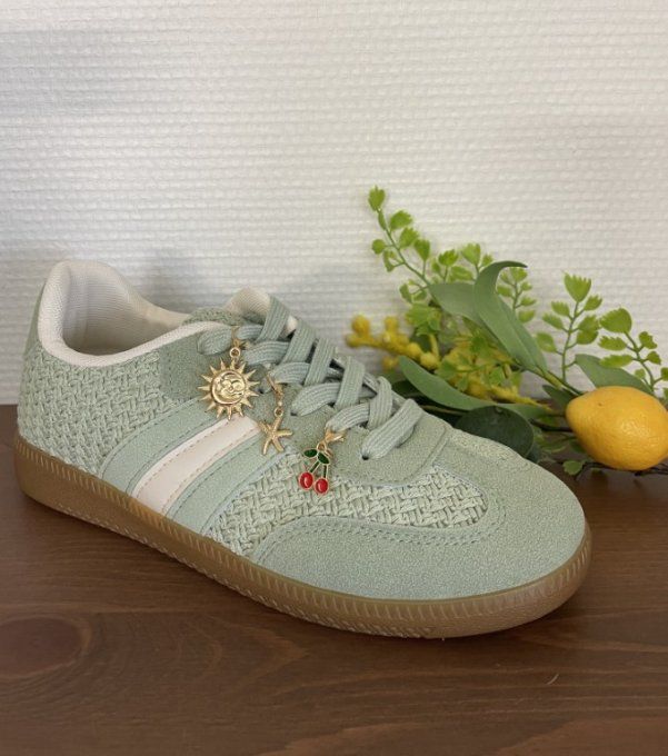 Baskets bijoux VERT D'EAU