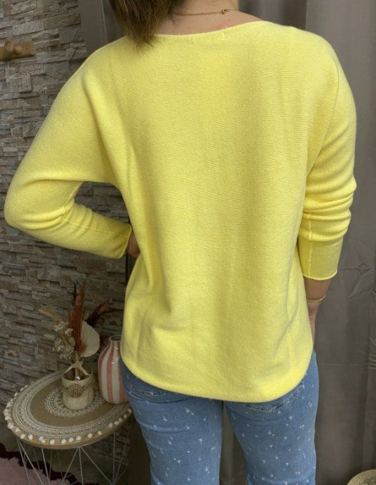 Pull WEEK-END JAUNE