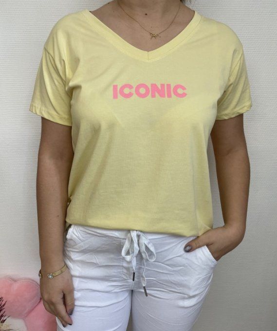 Tee-shirt ICONIC JAUNE