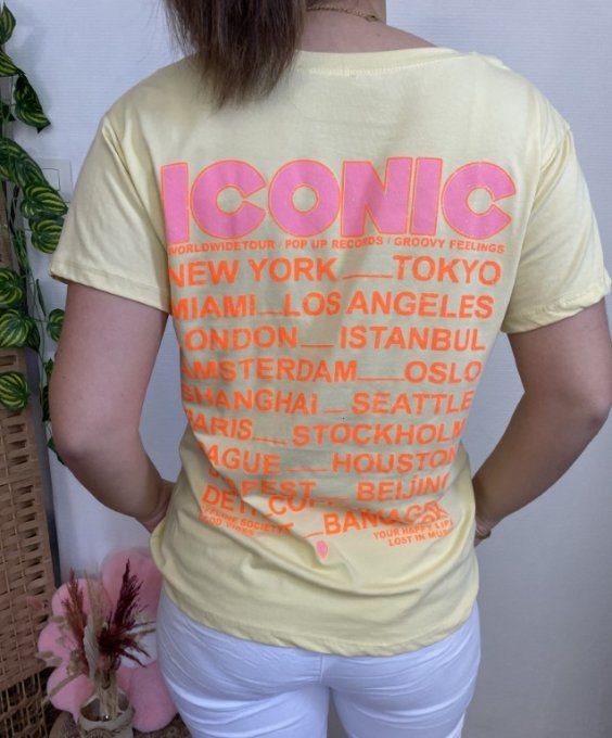 Tee-shirt ICONIC JAUNE