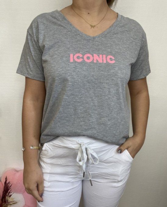 Tee-shirt ICONIC GRIS 