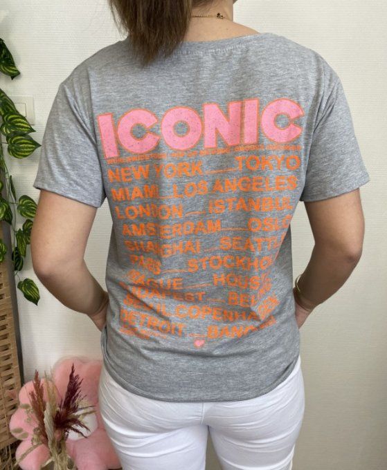 Tee-shirt ICONIC GRIS 