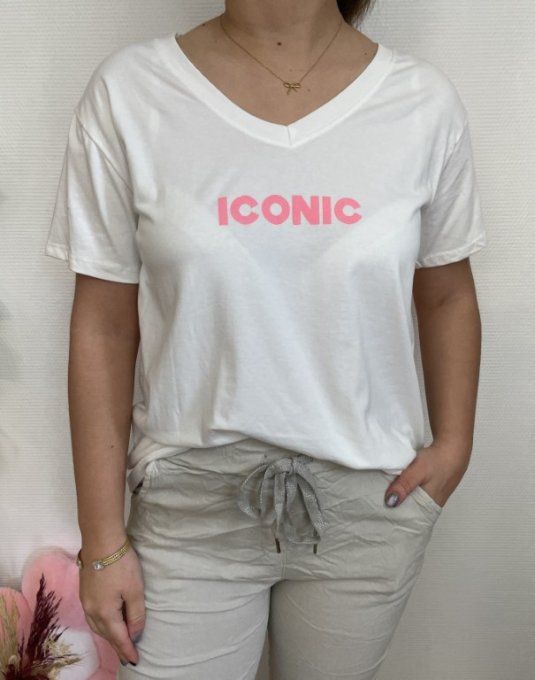 Tee-shirt ICONIC ECRU    