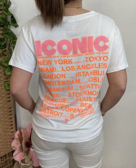 Tee-shirt ICONIC ECRU    