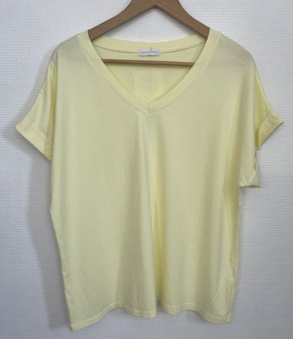 Tee-shirt dos SMILEY JAUNE