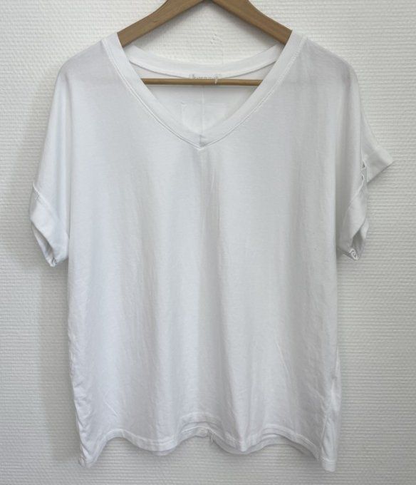 Tee-shirt dos SMILEY BLANC