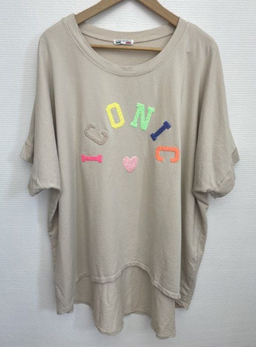 Sweat ICONIC COEUR BEIGE