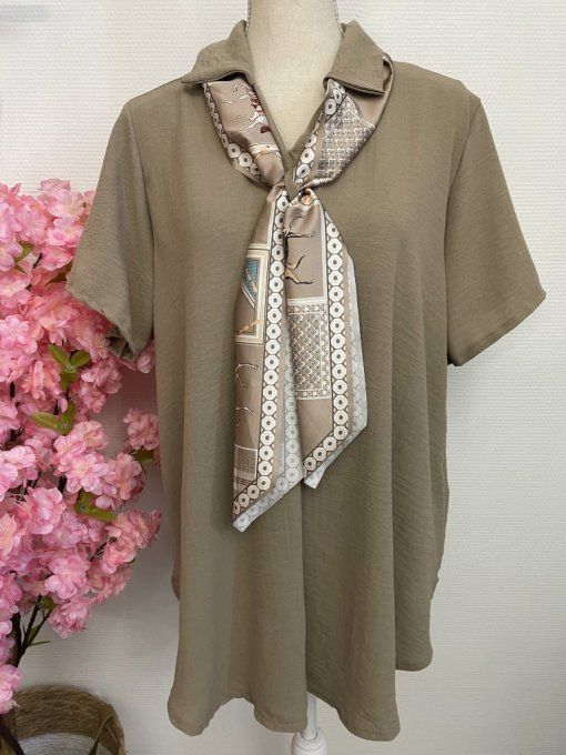 Blouse FOULARD TAUPE