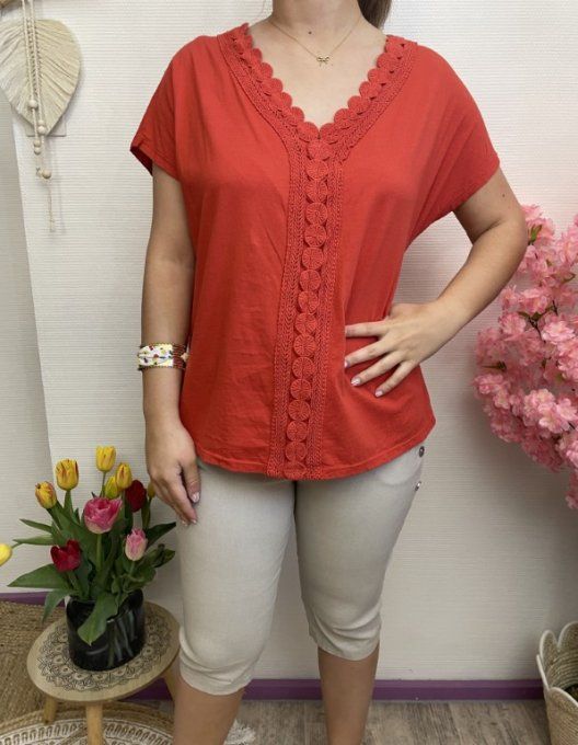 Tee-shirt BRODERIE ANGLAISE