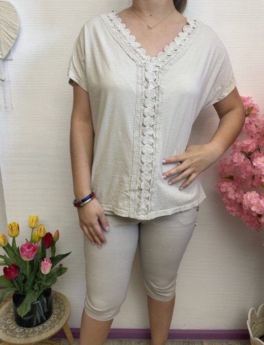 Tee-shirt BRODERIE ANGLAISE