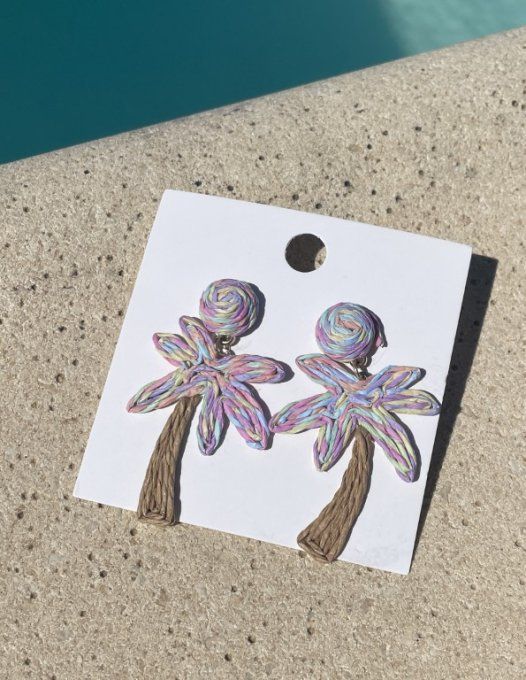 Boucles d'oreilles PALMIER