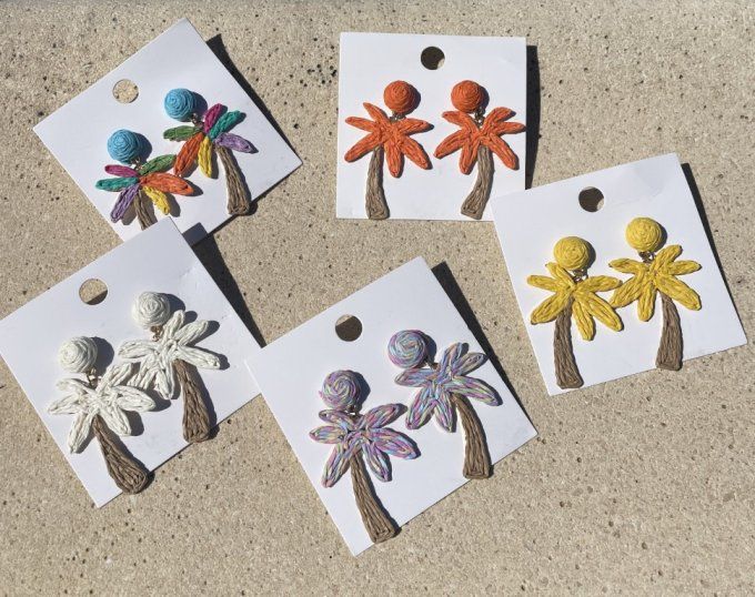 Boucles d'oreilles PALMIER