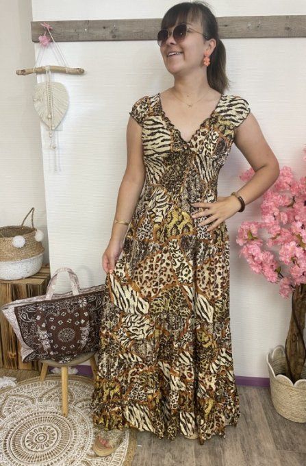 Robe à petites manches SOIE