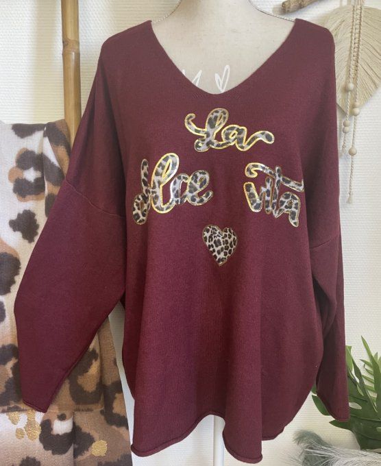 Pull DOLCE VITA BORDEAUX