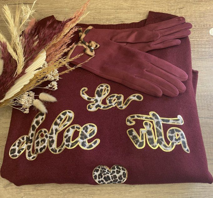 Pull DOLCE VITA BORDEAUX