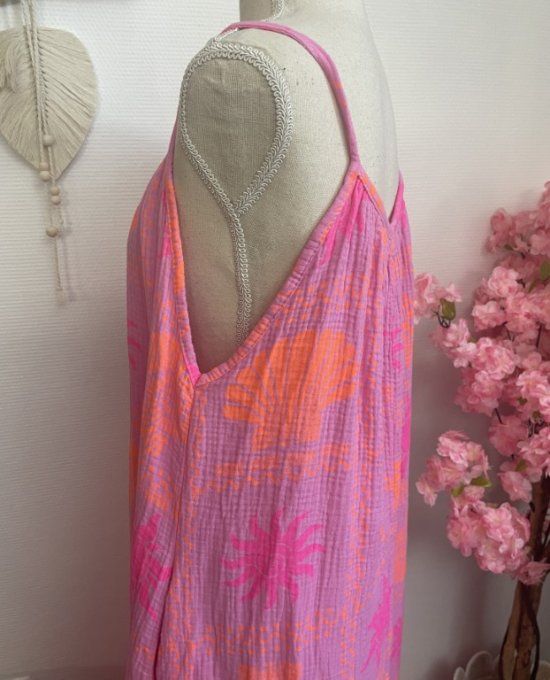 Robe longue gaze de coton 