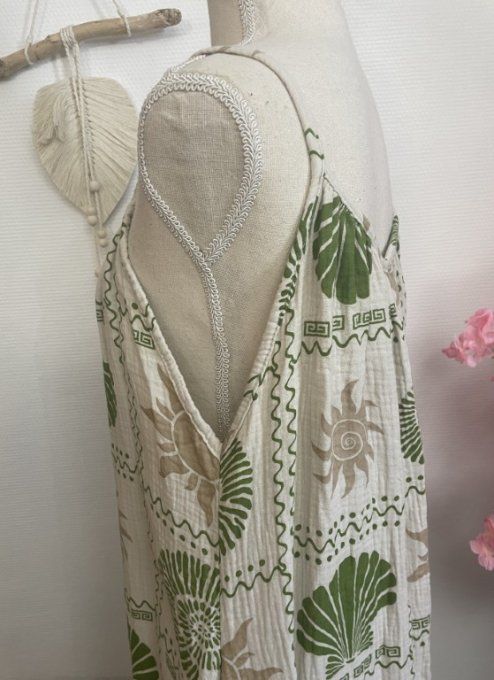 Robe longue gaze de coton 