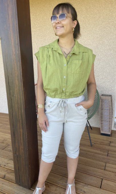 Blouse MATHILDA coton/lin