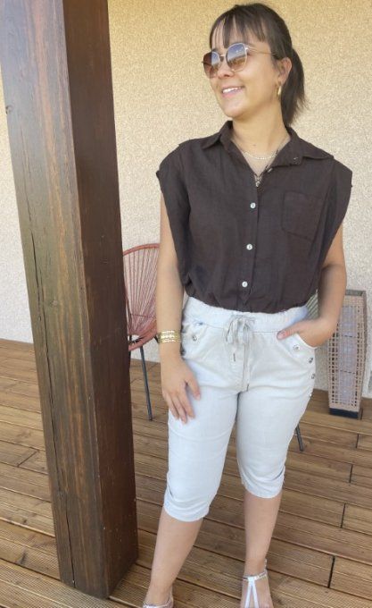 Blouse MATHILDA coton/lin