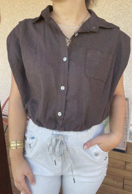 Blouse MATHILDA coton/lin