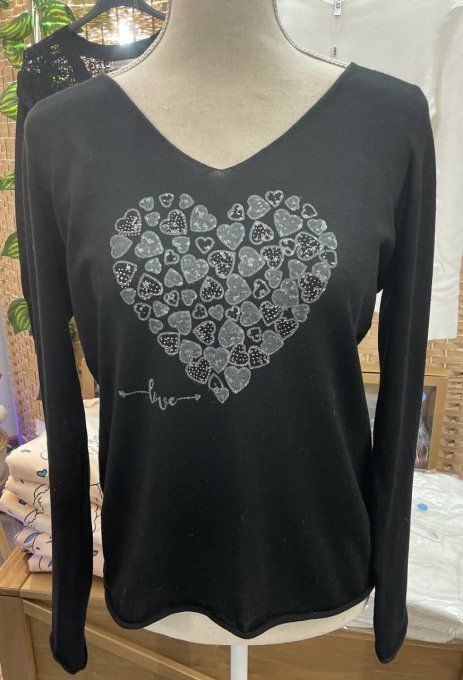 Pull LOVE NOIR