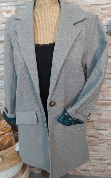 Manteau MARTA GRIS