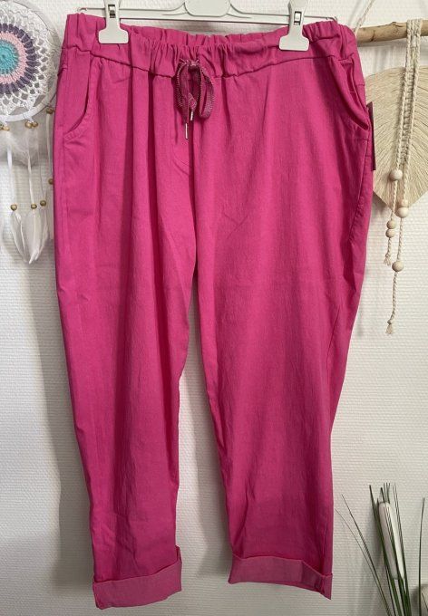 Pantalon MAGIQUE FUSHIA 44 au 52/54