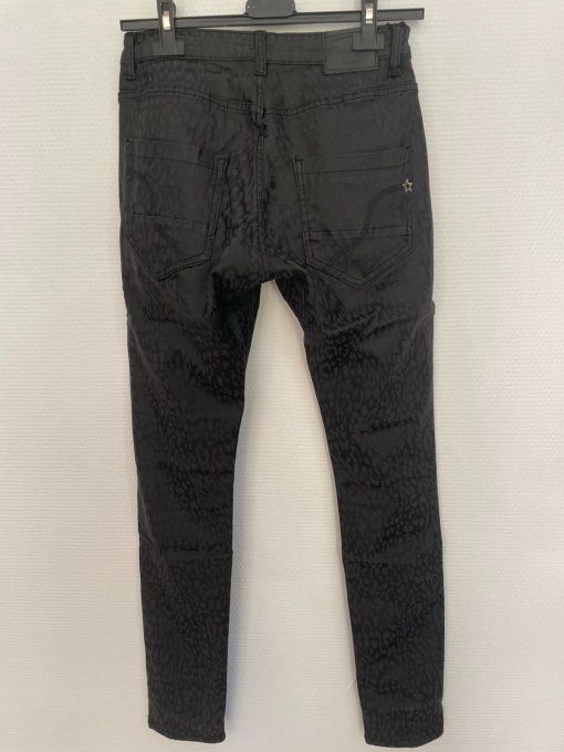 Pantalon huilé LEO NOIR