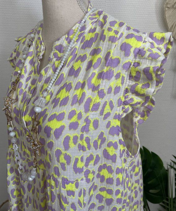 Robe courte LEOPARD