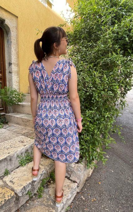 Robe courte MAELYS BLEU