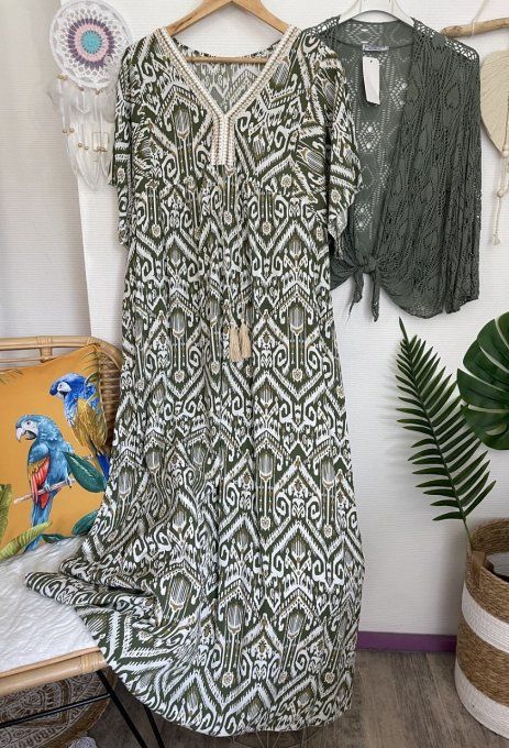 Robe SANDRINE KAKI
