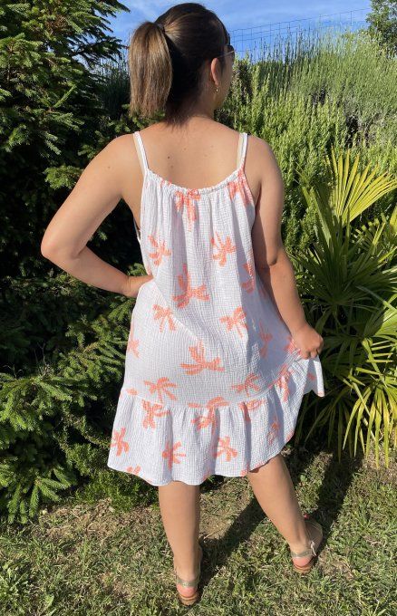 Robe palmiers bretelles      