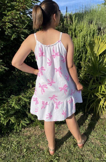 Robe palmiers bretelles     