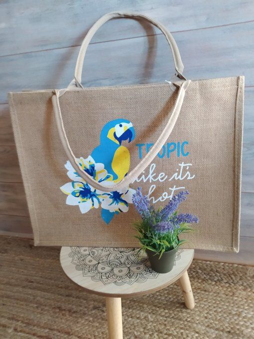 Sac jute OISEAU