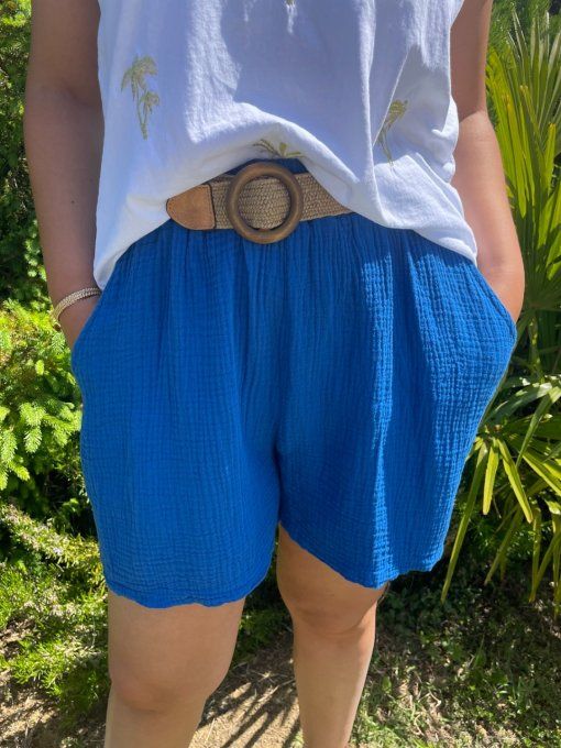 Short GAZE DE COTON