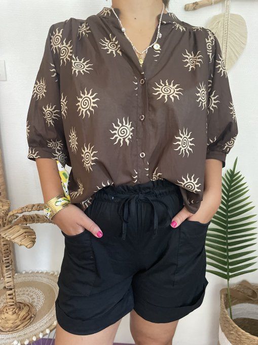 Chemise SOLEIL CHOCOLAT