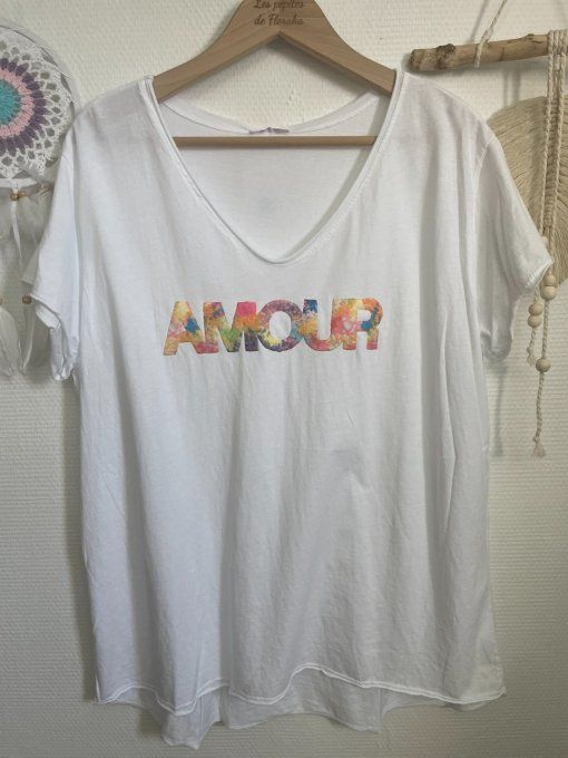 Tee-shirt AMOUR/MADEMOISELLE EN BASKETS