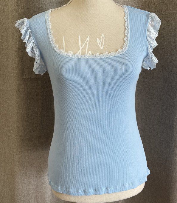 Tee-shirt KAREN BLEU CIEL        