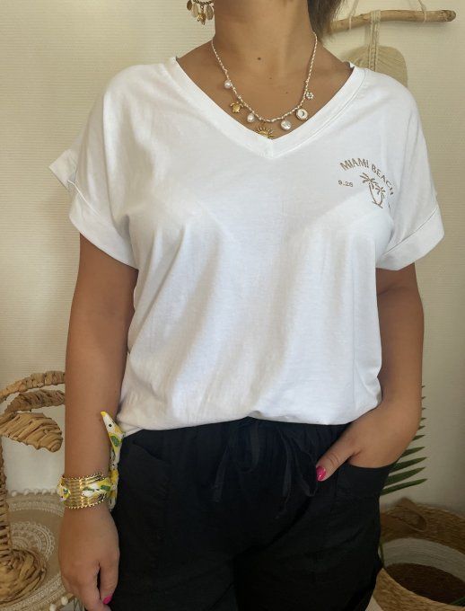 Tee-shirt PALMITO BLANC