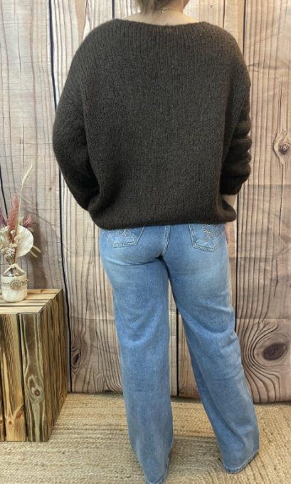 Pull dentelle NOËLIE CHOCOLAT