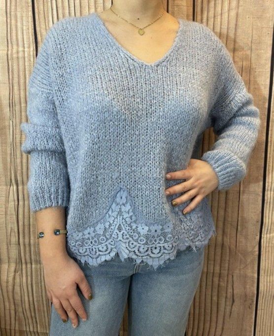 Pull dentelle NOËLIE 