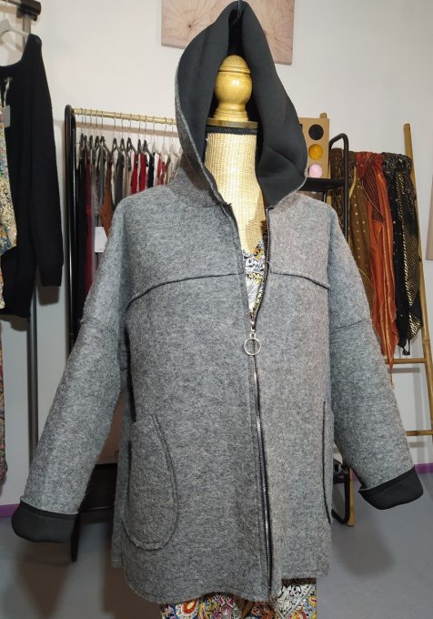 Manteau/ Veste SANDY GRIS ARDOISE